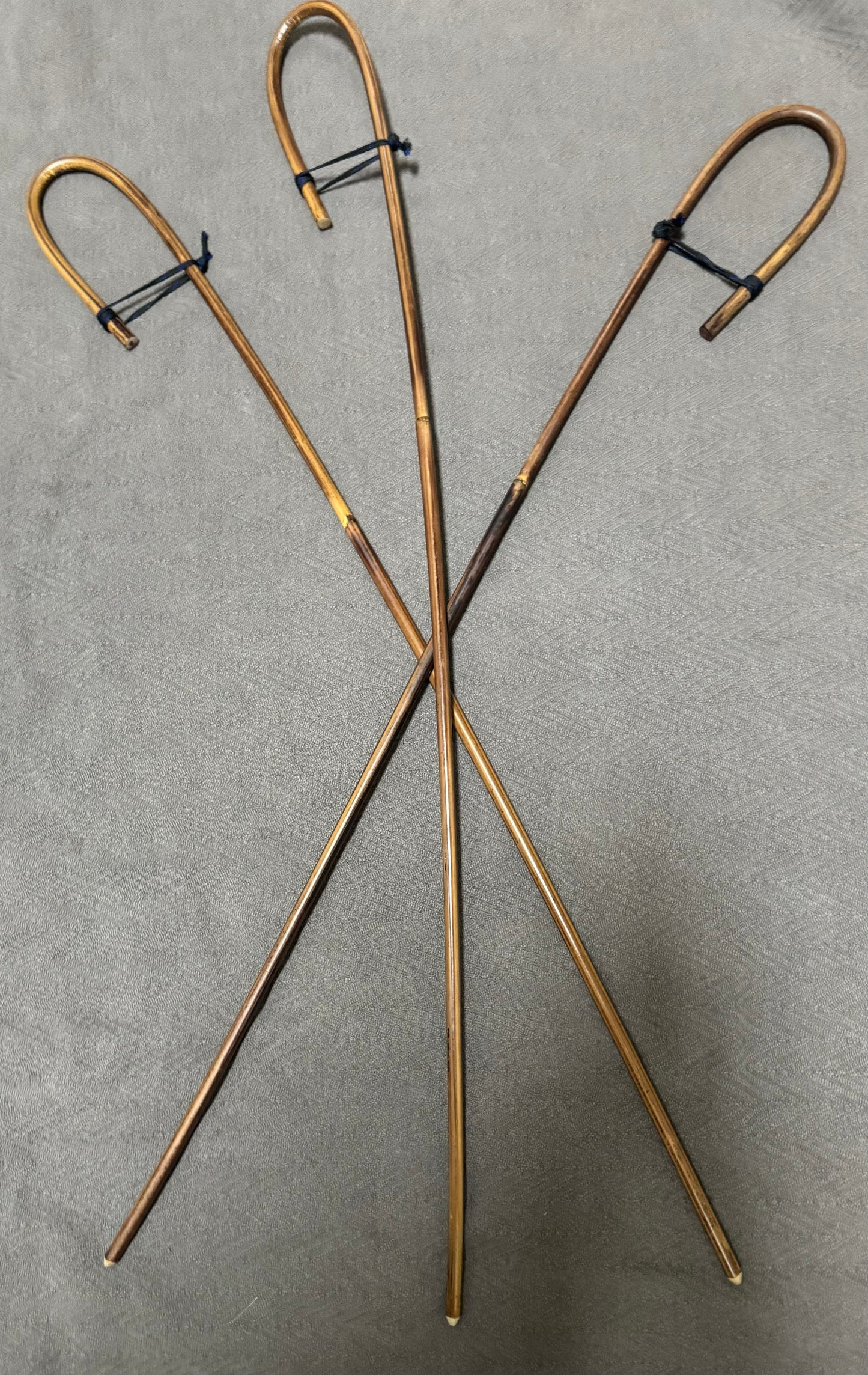 Elite / Single Knot English Crook Handle Smoked Dragon School Canes Set of 4 or 3 - Schoolmistress Punishment Canes - 90 to 93 cms L - Stripewell Canes