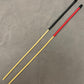 Elite / Single Knot Natural Dragon Canes / Punishment Canes - 110 to 115 cms L  - Paracord / Roo Leather Handles - Stripewell Canes