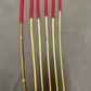 Kooboo Rattan Canes / School Canes  Set of 6 Rattan Punishment Canes - 83 - 87 cms Length - RED Paracord Handles - Stripewell Canes