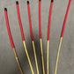 Kooboo Rattan Canes / School Canes  Set of 6 Rattan Punishment Canes - 83 - 87 cms Length - RED Paracord Handles - Stripewell Canes