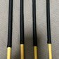 No Knot / Knotless Dragon Canes Set of 4 - 90 - 92 cms L & 10 - 13.5 mm D - BLACK Paracord Handles - Stripewell Canes