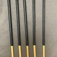 No Knot / Ultimate / Knotless Dragon Cane Set of 5  - 92 cms length - Black Kangaroo Leather Handles - Stripewell Canes