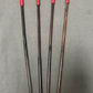 Set of 4 Whippy Smoked Dragon Canes / Falaka Bastinado Canes  - 90 cms L & 8 - 10 mm D - Imperial Red Paracord Handles - Stripewell Canes