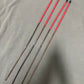 Set of 4 Whippy Smoked Dragon Canes / Falaka Bastinado Canes  - 90 cms L & 8 - 10 mm D - Imperial Red Paracord Handles - Stripewell Canes