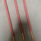 Smoked Dragon Canes / Dark Dragon Canes  Set of 3 Canes - 95 to 98 cms Length - RED Paracord Handles - Stripewell Canes