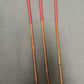 Smoked Dragon Canes / Dark Dragon Canes  Set of 3 Canes - 95 to 98 cms Length - RED Paracord Handles - Stripewell Canes