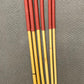 Thick and Thuddy Dragon Canes / Judicial Punishment Canes / BDSM Canes Set of 6  - 115 cms Length - BRICK RED Paracord Handles - Stripewell Canes