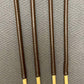 No Knot / Knotless / Ultimate Dragon Canes Set of 4 - 100 cms length - BRANDY Kangaroo Leather Handles - Stripewell Canes