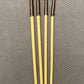 No Knot / Knotless / Ultimate Dragon Canes Set of 4 - 100 cms length - BRANDY Kangaroo Leather Handles - Stripewell Canes