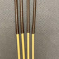 No Knot / Knotless / Ultimate Dragon Canes Set of 4 - 100 cms length - BRANDY Kangaroo Leather Handles - Stripewell Canes