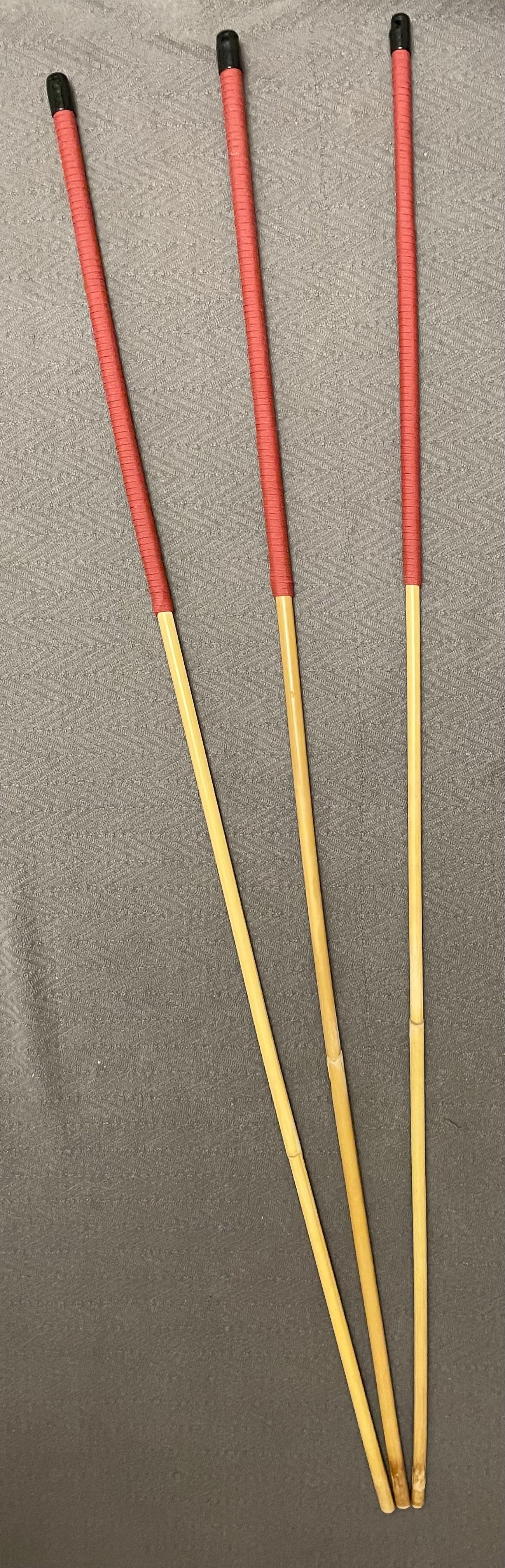 Miss Stripewell's English Discipline Trio Natural Dragon Canes / Punishment Canes / BDSM Canes Set of 3  - 102 to 105 cms L - Paracord Handles - Stripewell Canes