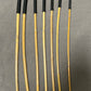 Kooboo Rattan Canes / School Canes  Set of 7 Rattan Punishment Canes - 72 - 87 cms Length - Black Paracord Handles - Stripewell Canes