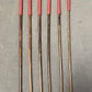 No Knot / Knotless Smoked Dragon Canes Set of 6 Brick Red Paracord Handles - Stripewell Canes