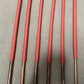 No Knot / Knotless Smoked Dragon Canes Set of 6 Brick Red Paracord Handles - Stripewell Canes