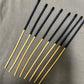 OTK Canes Set of 8 Kooboo Rattan Punishment canes / School Canes - 60 cms Length - BLUE STREAK Paracord Handles - Stripewell Canes