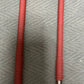 No Knot Smoked Dragon Canes / Knotless Smoked Dragon Canes Set of 2  - 82 - 84 cms length - BRICK RED Paracord Handles - Stripewell Canes