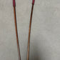 No Knot Smoked Dragon Canes / Knotless Smoked Dragon Canes Set of 2  - 90 - 92 cms length - BURGUNDY Paracord Handles - Stripewell Canes