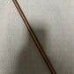 No Knot / Knotlless Smoked Dragon Singapore Prison Cane - 114 to 116 cms L & 12.5 - 13 mm D - Brandy Kangaroo Leather Handles - Stripewell Canes