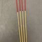 Thick and Thuddy Dragon Canes / Whipping Canes / Punishment Canes / BDSM Canes Set of 4 - 100 cms Length - RED Paracord Handles - Stripewell Canes