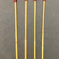 Thick and Thuddy Dragon Canes / Whipping Canes / Punishment Canes / BDSM Canes Set of 4 - 100 cms Length - RED Paracord Handles - Stripewell Canes