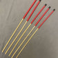 No Knot Dragon Canes / Ultimate Dragon Cane / Knotless Rattan Cane / BDSM Rattan Cane Set of 5 - 84 - 86 cms length - Black / Imperial Red Paracord Handles