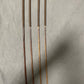 No Knot Smoked Dragon Canes / Knotless Smoked Dragon Canes  / BDSM Rattan Cane Set of 4  - 95 cms length - Brown Paracord Handles