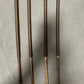 No Knot Smoked Dragon Canes / Knotless Smoked Dragon Canes  / BDSM Rattan Cane Set of 4  - 95 cms length - Brown Paracord Handles