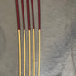 No Knot Dragon Canes / Ultimate Dragon Cane / Knotless Rattan Cane / BDSM Rattan Cane Set of 5 Canes - 95 cms length - Burgundy Paracord Handles