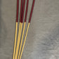 No Knot Dragon Canes / Ultimate Dragon Cane / Knotless Rattan Cane / BDSM Rattan Cane Set of 5 Canes - 95 cms length - Burgundy Paracord Handles