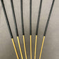 Professional Dominatrix Signature Set of 6 Natural Dragon Canes - 100 cms Length & 7 -12.5 mm D - Roo Leather Handles - Coated Finish - Stripewell Canes