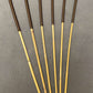 Six of the Best Set of 6 Dragon Canes / School Canes / BDSM Canes - 90 cms L & 7.5 - 12.5 mm D - Burgundy / Brown Handles - Stripewell Canes