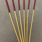 Six of the Best Set of 6 Dragon Canes / School Canes / BDSM Canes - 90 cms L & 7.5 - 12.5 mm D - Burgundy / Brown Handles - Stripewell Canes