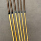 Pro Disciplinarian Set of 6 Natural Dragon Rattan Canes / School Canes / Whipping Canes - PRO SET - 95/100 cms Length - BRANDY Kangaroo Leather Handles