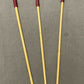 Set of 3 Natural Dragon Canes / School Canes / Punishment Canes / Whipping Canes / BDSM Canes - ASSORTED SET - 100 cms Length - RED&BLACK (LIQUORICE) Handles - Stripewell Canes
