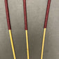 Set of 3 Natural Dragon Canes / School Canes / Punishment Canes / Whipping Canes / BDSM Canes - ASSORTED SET - 100 cms Length - RED&BLACK (LIQUORICE) Handles - Stripewell Canes