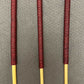 Set of 3 Natural Dragon Canes / School Canes / Punishment Canes / Whipping Canes / BDSM Canes - ASSORTED SET - 100 cms Length - RED&BLACK (LIQUORICE) Handles - Stripewell Canes