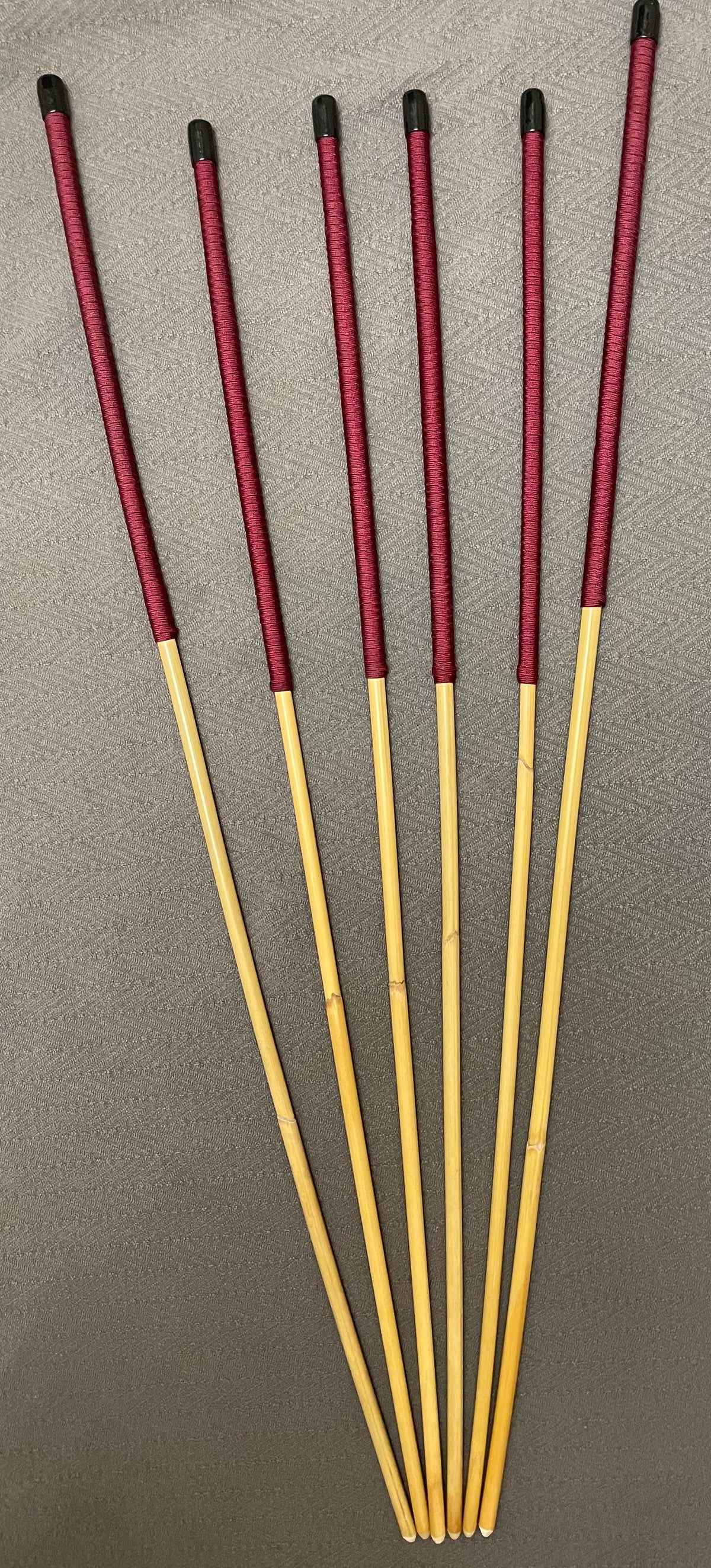 Thick & Thuddy Dragon Canes Set of 6 Burgundy Handles