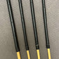 ProDomme Toychest Essentials Set of 4 Dragon canes / BDSM Dominatrix Canes - 95 to 100 cms L - Black Kangaroo Leather Handles - Stripewell Canes
