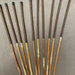 Set of 10 Natural Dragon Rattan Punishment Canes / School Canes / Whipping Canes - SECONDS SET - 95 cms Length - BROWN HANDLES - Stripewell Canes