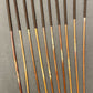 Set of 10 Natural Dragon Rattan Punishment Canes / School Canes / Whipping Canes - SECONDS SET - 95 cms Length - BROWN HANDLES - Stripewell Canes