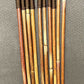 Set of 10 Natural Dragon Rattan Punishment Canes / School Canes / Whipping Canes - SECONDS SET - 95 cms Length - BROWN HANDLES - Stripewell Canes