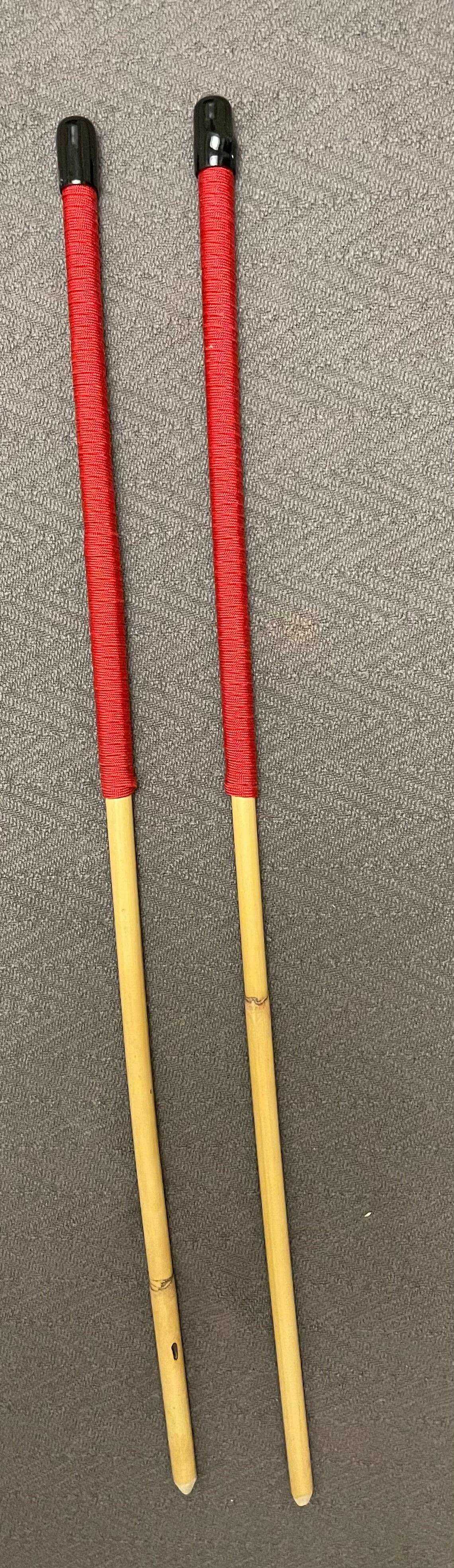 Set of 2 Natural Dragon Rattan Canes / School Canes - 55/58 cms Length - OTK / SHORT CANE SET - 2 Variants - Stripewell Canes