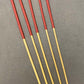 No Knot Dragon Canes / Ultimate Dragon Cane / Knotless Rattan Cane / Spanking BDSM Rattan Cane Set of 5  - 92 cms length - Brick Red Paracord Handles