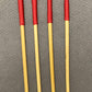 Set of 4 NO KNOT Dragon Canes / School Canes / Punishment Canes - NO KNOT PREMIUM SET -  - 82/84 cms Length - RED Handles - Stripewell Canes