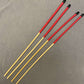 Set of 4 NO KNOT Dragon Canes / School Canes / Punishment Canes - NO KNOT PREMIUM SET -  - 82/84 cms Length - RED Handles - Stripewell Canes