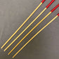 Set of 4 NO KNOT Dragon Canes / School Canes / Punishment Canes - NO KNOT PREMIUM SET -  - 82/84 cms Length - RED Handles - Stripewell Canes