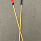 Dressage Whip Style Natural Dragon Rattan Cane / School Cane / Punishment Cane - 95/100 cms Length - 9/9.5 mm Diameter - BLACK/RED Kangaroo Leather / Paracord  Handles - Stripewell Canes
