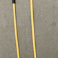 Dressage Whip Style Natural Dragon Rattan Cane / School Cane / Punishment Cane - 95/100 cms Length - 9/9.5 mm Diameter - BLACK/RED Kangaroo Leather / Paracord  Handles - Stripewell Canes