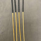 No Knot / Knotless Dragon Canes Set of 4 - 92 cms length - BLACK Kangaroo Leather Handles - Stripewell Canes