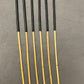Thick and Thuddy Dragon Punishment Canes / BDSM Canes / ProDomme Set of 6 Rattan Canes  - 95 cms Length - Black Kangaroo Leather Handles